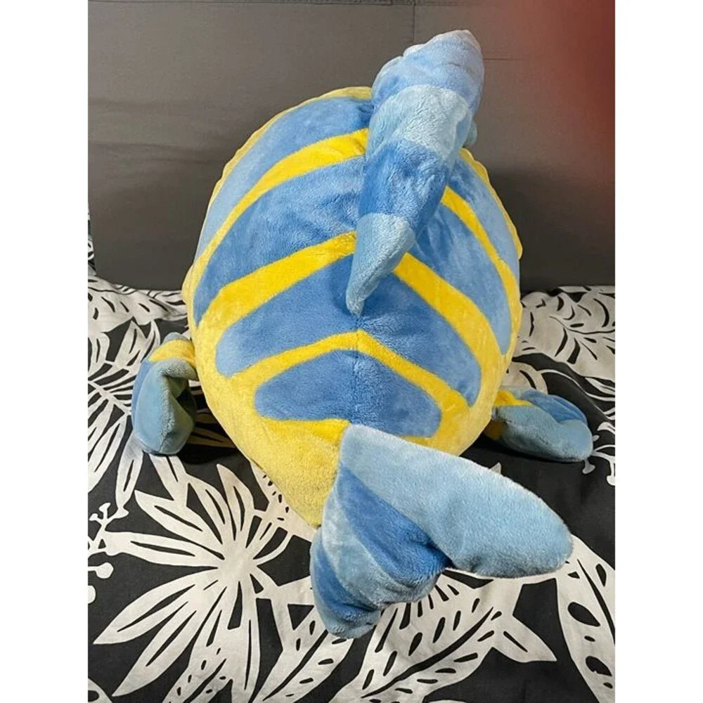 Disney Store The Little Mermaid Flounder Yellow Plush Stuffed Animal Toy